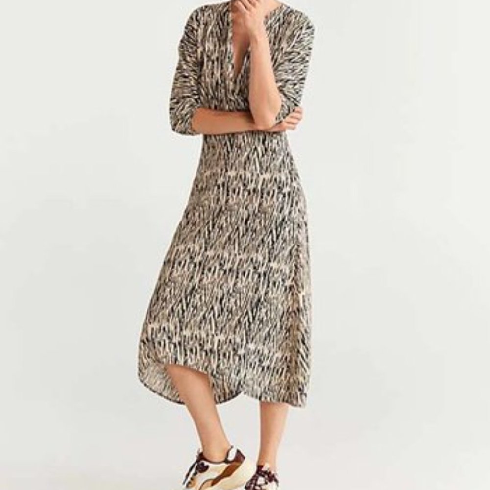 Exquisite Mango Beige zebra Cameron Dress
